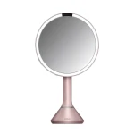 Simplehuman stainless steel sensor mirror, pink color, 20 cm - Simplehuman
