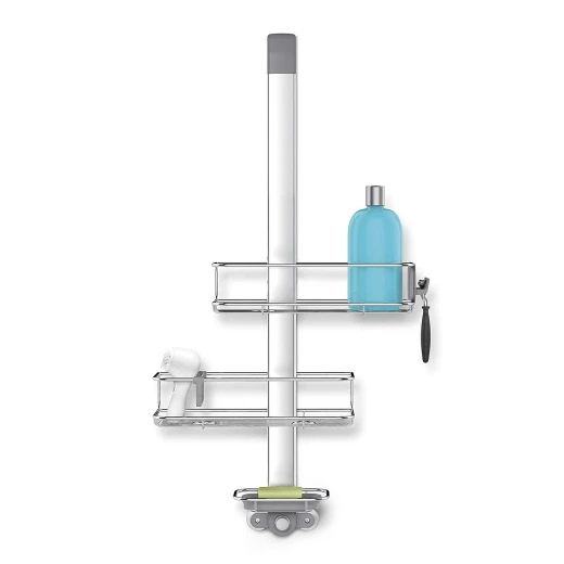 Simplehuman stainless steel and anodized aluminum shower caddy, silver color - Simplehuman - Image 3
