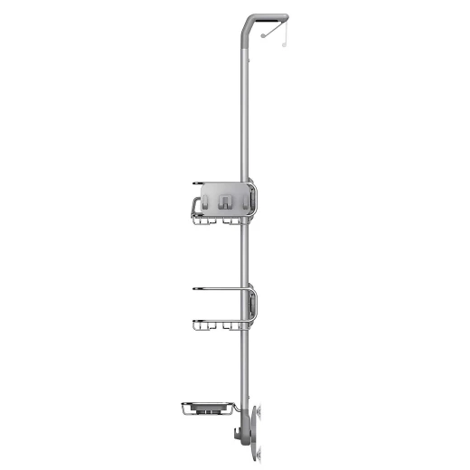 Simplehuman stainless steel and anodized aluminum shower caddy, silver color - Simplehuman - Image 2
