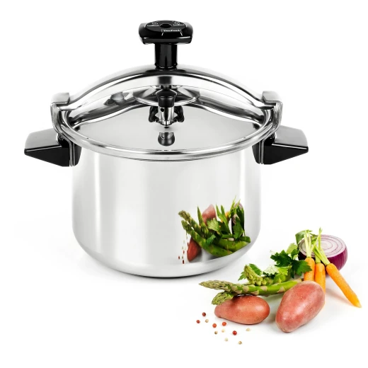 Tefal Pressure Cooker Authentic Stainless Steel, 10 Liter Tefal Pressure Cooker Authentic Stainless Steel, 10 Liter