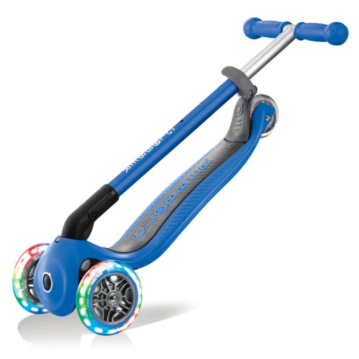 Globber Foldable Lights Scooter, Blue Color - Globber - Image 3