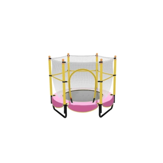 Kids Trampoline, Pink and Yellow
