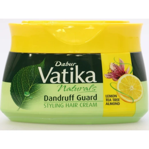 Vatika Naturals Dandruff Guard Styling Hair Cream With Lemon, Tea Tree & Almond 140ml+70ml FREE - Vatika - Image 3