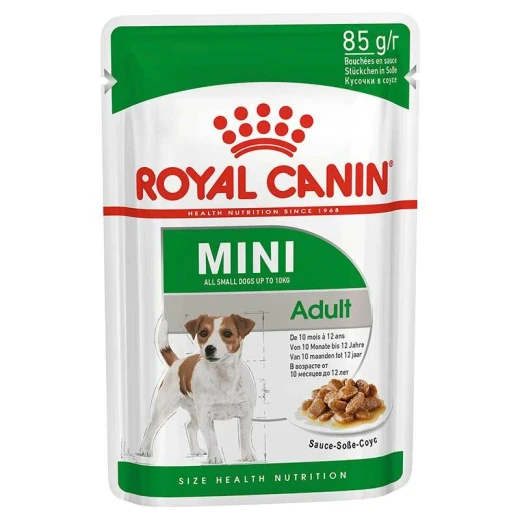 Royal Canin Mini Adult Dog Food Pouch, 85 Gram Royal Canin Mini Adult Dog Food Pouch, 85 Gram