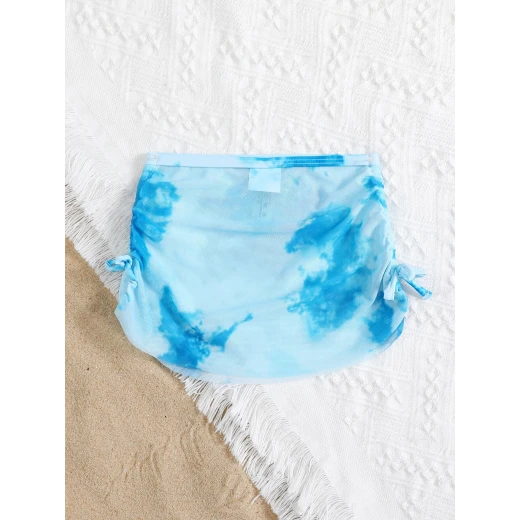 Girls Tie Dye Skirt, Blue Color, 5 - 6 Years - Image 4