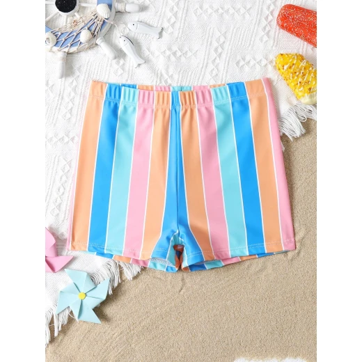 Boys Swim Shorts, Striped Design - Image 4