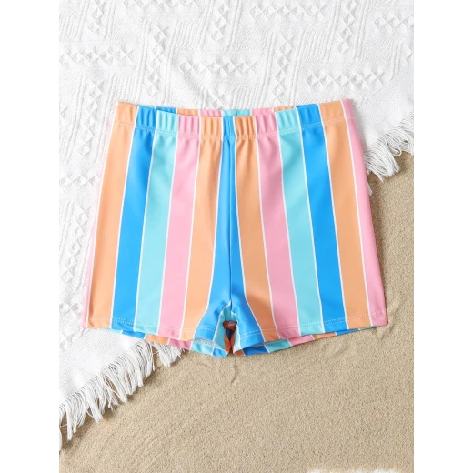 Boys Swim Shorts, Striped Design - Image 2