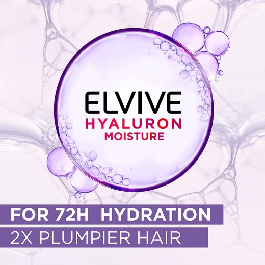 L'oreal Paris Elvive Hyaluron Moisture Shampoo, 600 Ml - L'Oreal Paris - Image 2