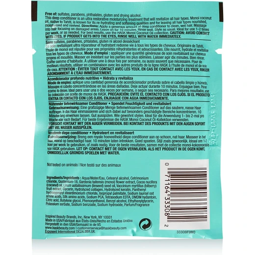 Hask Coconut Oil Nourishing Deep Conditioner, 50 Gr - Hask - Image 4