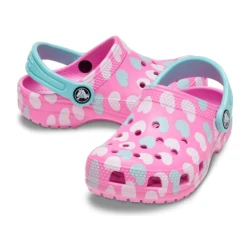 Crocs Classic Easy Icon For Girls, Pink Color, Size 27-28