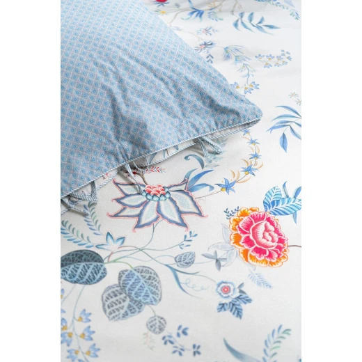 Bedding House, Soft Linen Duvet cover, 3 Pieces, King Size, White Color, Flower Festival Design - Bedding House - Image 5