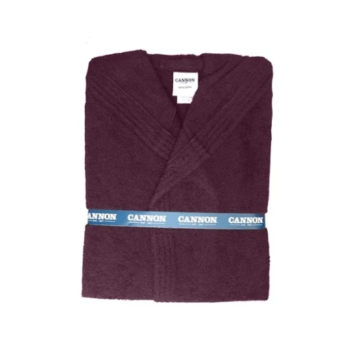 Cannon Plain Bathrobe Cotton, Dark Purple Color