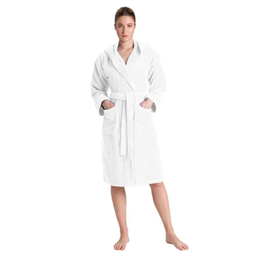 Cannon Plain Bathrobe Cotton, White Color - Cannon - Image 2