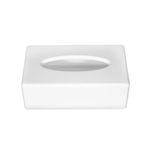 Kela Facial Tissue Box, White Color, Panno Rectangular Design - Kela - Image 2