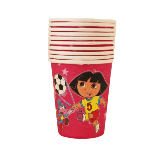 Disposable Paper Cups, Dora Design Disposable Paper Cups, Dora Design