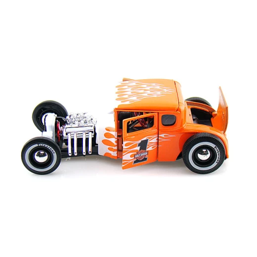 Maisto Ford Model A Harley Davidson, Scale 1:24, Orange Color - Maisto - Image 2