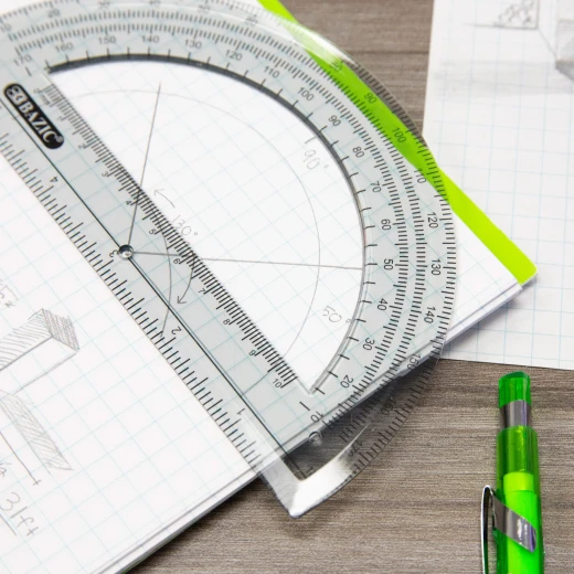 Bazic Semicircular Protractor, 15 Cm - Bazic - Image 2