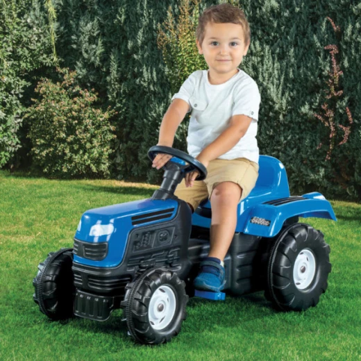 Dolu Ranchero Tractor, Pedal Operated And Excavator, Blue Color - Dolu - Image 2