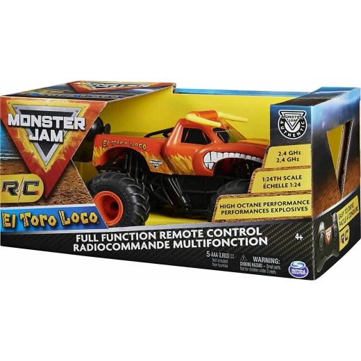 Spin Master Remote Control Monster Jam Scale El Toro Loco, Orange Spin Master Remote Control Monster Jam Scale El Toro Loco, Orange