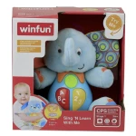 Winfun Sing & Learn Elephant, Blue Color - WinFun