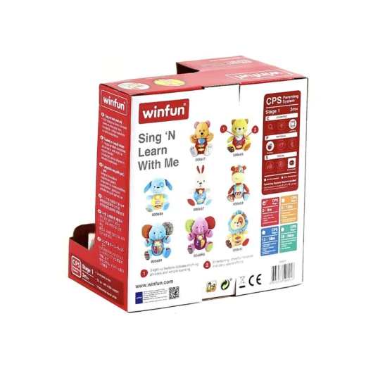 Winfun Sing & Learn Elephant, Blue Color - WinFun - Image 3