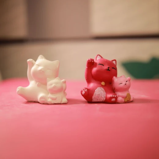 Little Hands Gypsum  Two Cats Coloring Art, (S) Size - Little Hands - Image 2