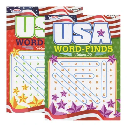 Kappa USA Word Finds Puzzle Book for All Ages | Word Search, Crosswords & Mazes for Cognitive Skills Kappa USA Word Finds Puzzle Book for All Ages | Word Search, Crosswords & Mazes for Cognitive Skills