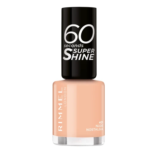 Rimmel London 60 Seconds Super Shine Nude Nail Polish 8ml Long Lasting Manicure for Women Rimmel London 60 Seconds Super Shine Nude Nail Polish 8ml Long Lasting Manicure for Women