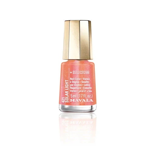 Mavala Solar Light Mini Nail Polish 421 Light Red Long Lasting Finish 5ml Nail Color