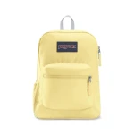 Jansport Cross Town Backpack, Pale Banana Design, Light Yellow Colors - JanSport