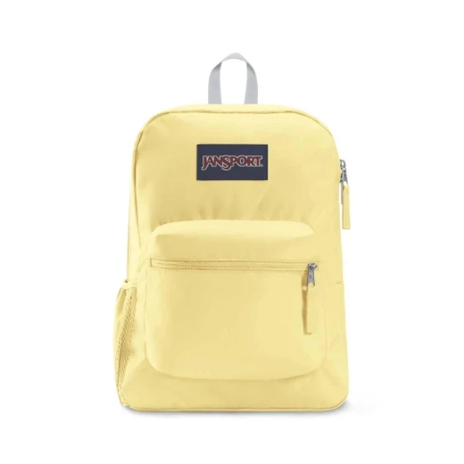 Jansport Cross Town Backpack, Pale Banana Design, Light Yellow Colors Jansport Cross Town Backpack, Pale Banana Design, Light Yellow Colors