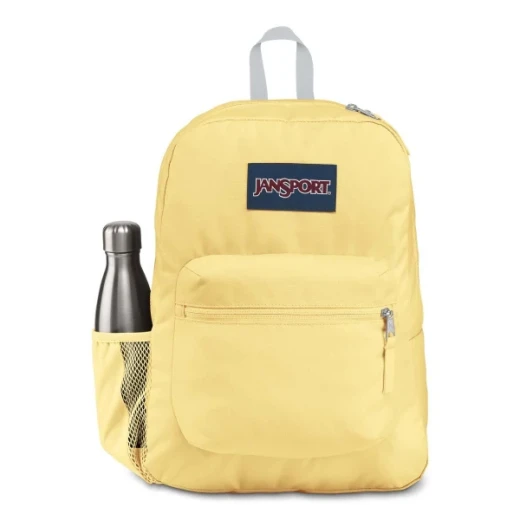Jansport Cross Town Backpack, Pale Banana Design, Light Yellow Colors - JanSport - Image 3
