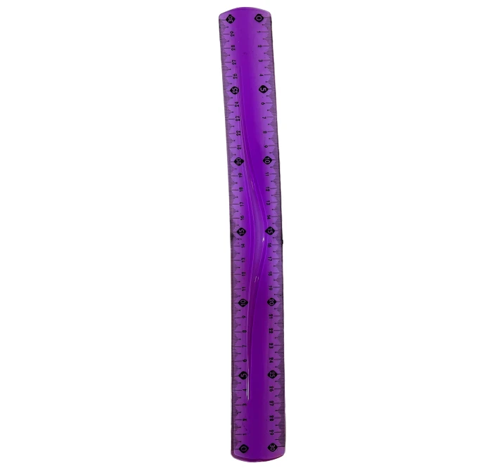 Flexible Ruler, Purple Color, 30 Cm
