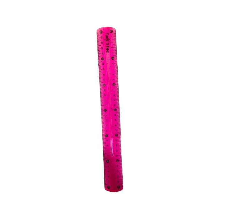 Flexible Ruler, Pink Color, 30 Cm - Amigo