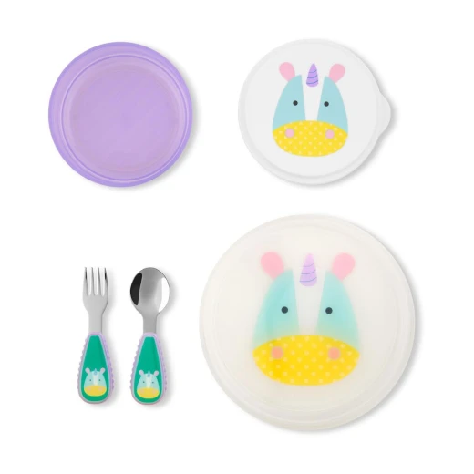 Skip Hop Zoo Table Ready Mealtime Set, Unicorn Design - Skip Hop - Image 2