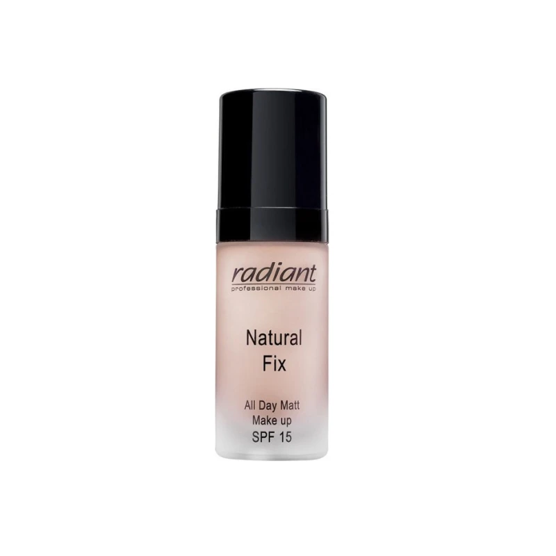 Radiant Natural Fix Matt Foundation Rosy 01 Full Coverage Long Lasting SPF 15 for All Skin Types - Radiant
