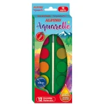 Alpino Watercolor Set With Brush, 12 Colors - Alpino