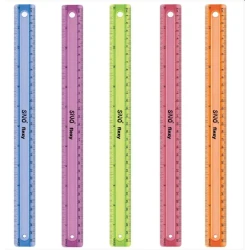 Sivo Flexy Shatter Proof Scales, Assorted Colors, 30 Cm, 1 Piece