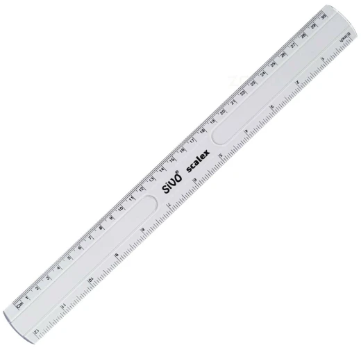 Scalex shatterproof transparent ruler, 30 cm by Sefu Scalex shatterproof transparent ruler, 30 cm by Sefu
