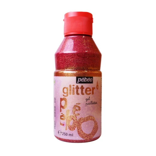 Pebeo Glitter Gel, Pink Color, 250 Ml Pebeo Glitter Gel, Pink Color, 250 Ml