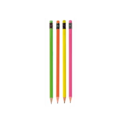 ABC Neon Pencil With Eraser HB, Pack of 12