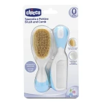 Chicco New Brush and Comb, Light Blue - Chicco