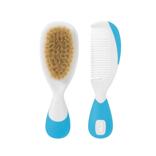 Chicco New Brush and Comb, Light Blue - Chicco - Image 2