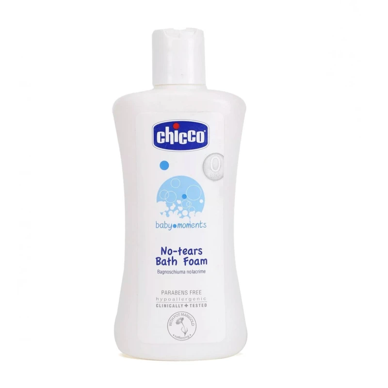 Chicco Baby Moments Baby Bath Foam, 200ml - Chicco