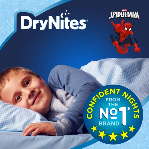 Huggies DryNites Pants Jumbo for Boys, 3-5 years ,16-23 Kg, 16 Pieces, Batman Design - Huggies - Image 2
