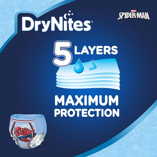 Huggies DryNites Pants Jumbo for Boys, 3-5 years ,16-23 Kg, 16 Pieces, Batman Design - Huggies - Image 6