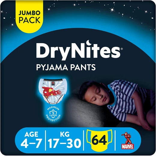 DryNites 4-7 years Jumbo Boy 17-30KG 16 pcs - Huggies - Image 4