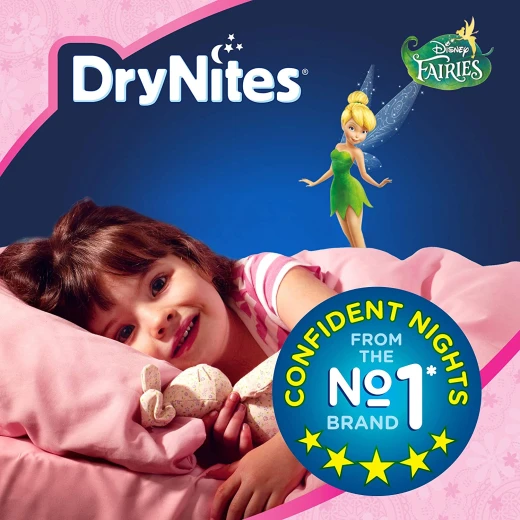 Huggies DryNites Pants Maxi for Girls, 3-5 Years, 16-23 Kg,16 Pieces,  Disney Fairies Design - Huggies - Image 4