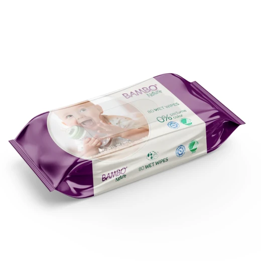 Bambo Nature Wet Wipes, 80 Wipes Bambo Nature Wet Wipes, 80 Wipes