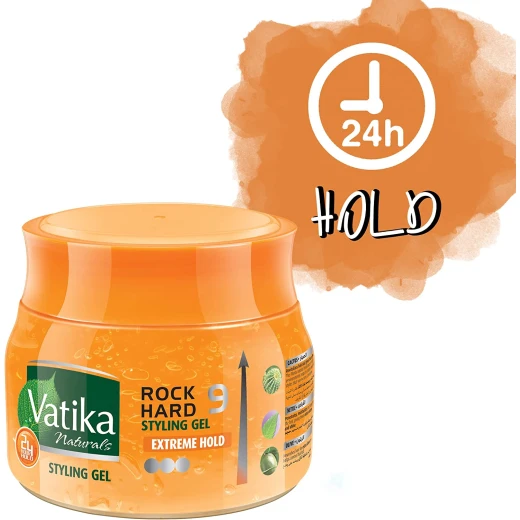 Vatika Naturals Extreme Hold, Rock Hard Styling Gel, 500 Ml - Vatika - Image 3